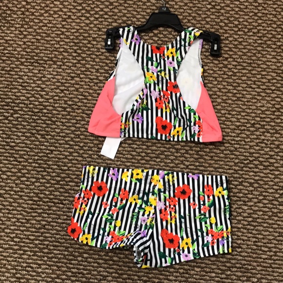 Joe Boxer Girls Halter Swimsuit - Picture 2 of 7